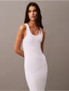 Calvin Klein Jeans Est.1978 Calvin Klein Women's Rib Slip Dress In White