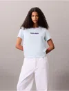 Calvin Klein Jeans Est.1978 Calvin Klein Women's Round Logo Graphic Classic T-shirt In Blue