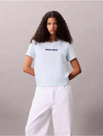 Calvin Klein Jeans Est.1978 Calvin Klein Women's Round Logo Graphic Classic T-shirt