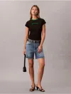 Calvin Klein Jeans Est.1978 Calvin Klein Women's Round Logo Graphic Classic T-shirt In Black