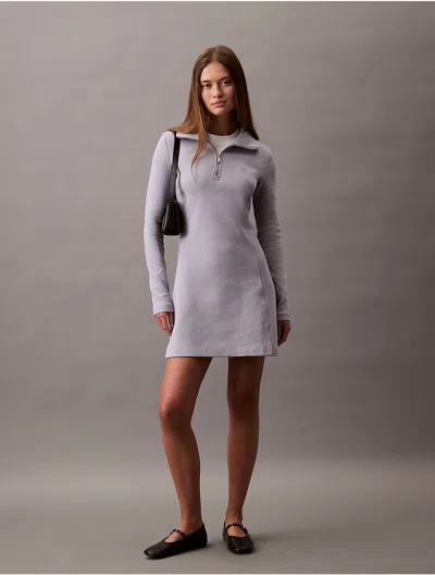 Calvin Klein Jeans Est.1978 Calvin Klein Women's Scuba Zip Collar Mini Dress