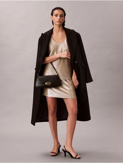 Calvin Klein Jeans Est.1978 Calvin Klein Women's Sequin Mini Skirt In Neutral