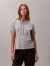 Calvin Klein Jeans Est.1978 Calvin Klein Women's Sequin Monogram Classic T-shirt In Gray