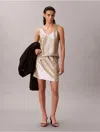 Calvin Klein Jeans Est.1978 Calvin Klein Women's Sequin Scoop Neck Tank Top In Neutral