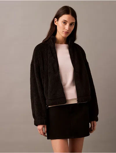 Calvin Klein Jeans Est.1978 Calvin Klein Women's Sherpa Jacket In Black