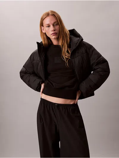 Calvin Klein Jeans Est.1978 Calvin Klein Women's Short Puffer Jacket In Black