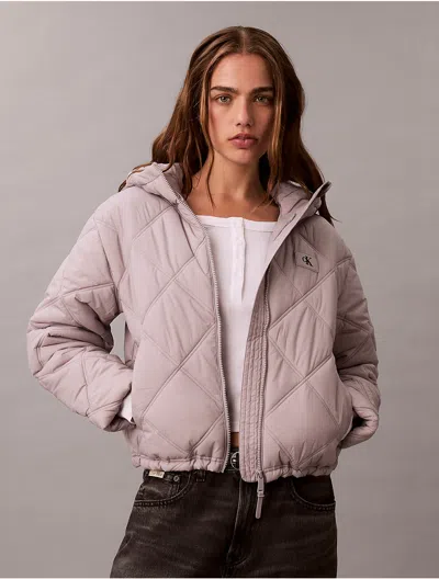 Calvin Klein Jeans Est.1978 Calvin Klein Women's Short Puffer Jacket In Pink