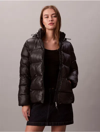 Calvin Klein Jeans Est.1978 Calvin Klein Women's Slim Puffer Jacket In Brown