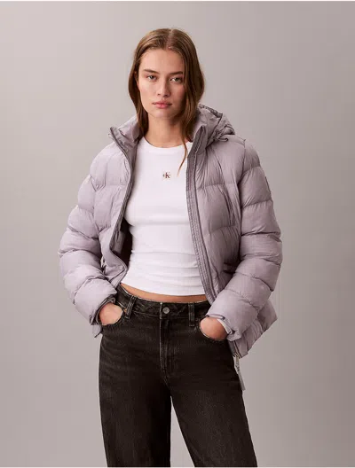 Calvin Klein Jeans Est.1978 Calvin Klein Women's Slim Puffer Jacket In Gray