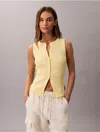 Calvin Klein Jeans Est.1978 Calvin Klein Women's Smooth Cotton Rib Sweater Tank