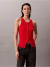 Calvin Klein Jeans Est.1978 Calvin Klein Women's Smooth Cotton Rib Sweater Tank