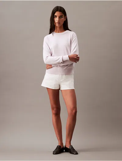 Calvin Klein Jeans Est.1978 Calvin Klein Women's Smooth Cotton Sweater In Pink