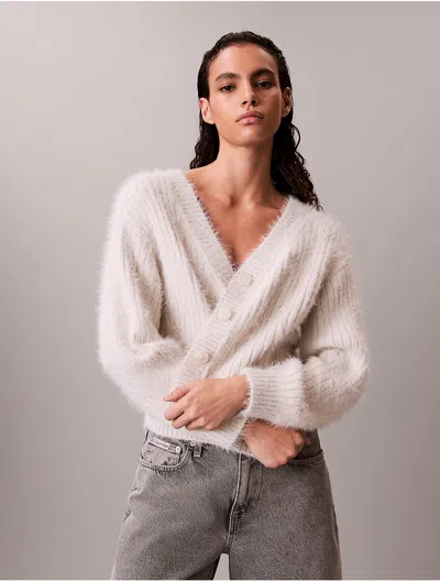 Calvin Klein Jeans Est.1978 Calvin Klein Women's Soft Cropped Cardigan Sweater In Multi