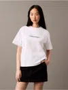 Calvin Klein Jeans Est.1978 Calvin Klein Women's Standard Logo Boxy Fit Crewneck T-shirt