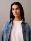 Calvin Klein Jeans Est.1978 Calvin Klein Women's Standard Logo Boxy Fit Crewneck T-shirt