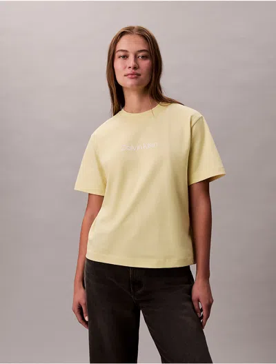Calvin Klein Jeans Est.1978 Calvin Klein Women's Standard Logo Boxy Fit Crewneck T-shirt