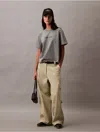 Calvin Klein Jeans Est.1978 Calvin Klein Women's Standard Logo Relaxed T-shirt In Gray