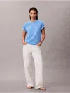 Calvin Klein Jeans Est.1978 Calvin Klein Women's Standard Logo Relaxed T-shirt In Blue