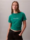Calvin Klein Jeans Est.1978 Calvin Klein Women's Standard Logo Relaxed T-shirt In Green