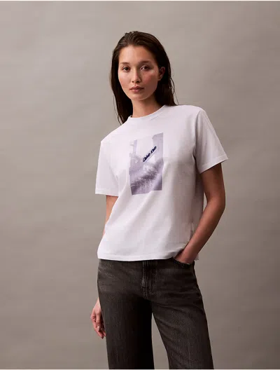 Calvin Klein Jeans Est.1978 Calvin Klein Women's Street Sign Graphic Boxy T-shirt