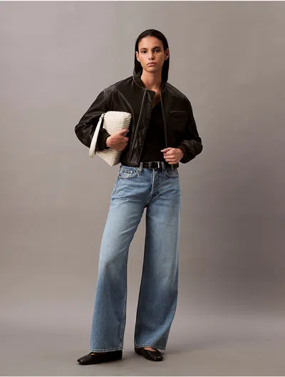 Calvin Klein Jeans Est.1978 Calvin Klein Women's Tencel Blend Wide Leg Jeans