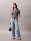 Calvin Klein Jeans Est.1978 Calvin Klein Women's Trouser Barrel Jeans In Blue