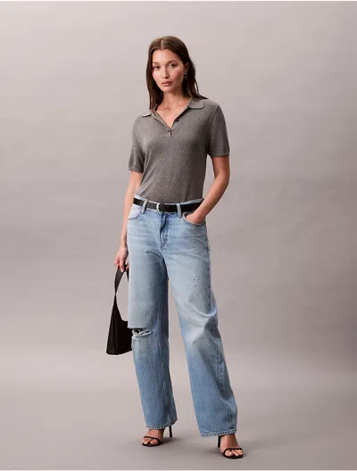 Calvin Klein Jeans Est.1978 Calvin Klein Women's Trouser Barrel Jeans In Blue