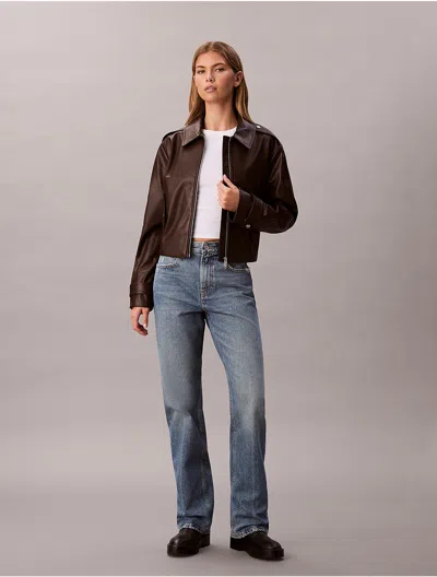 Calvin Klein Jeans Est.1978 Calvin Klein Women's Ultra High Rise Straight Bootcut Fit Jeans In Black