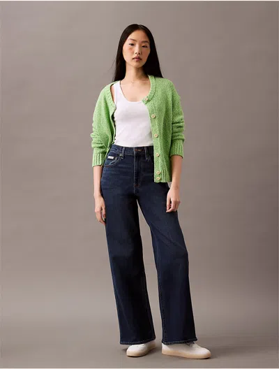 Calvin Klein Jeans Est.1978 Calvin Klein Women's Ultra High Rise Wide Leg Fit Jeans