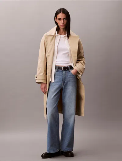 Calvin Klein Jeans Est.1978 Calvin Klein Women's Ultra High Rise Wide Leg Fit Jeans In Brown