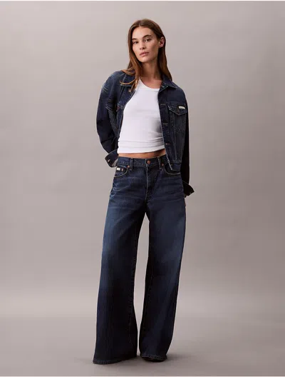 Calvin Klein Jeans Est.1978 Calvin Klein Women's Ultra Wide Leg Jeans In Blue