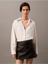 Calvin Klein Jeans Est.1978 Calvin Klein Women's Viscose Blend Relaxed Button-down Shirt