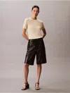 Calvin Klein Jeans Est.1978 Calvin Klein Women's Viscose Short Sleeve Sweater In Neutral