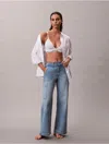Calvin Klein Jeans Est.1978 Calvin Klein Women's Wide Leg Cargo Jeans In Multi