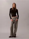 Calvin Klein Jeans Est.1978 Low Rise Baggy Jeans In Brown