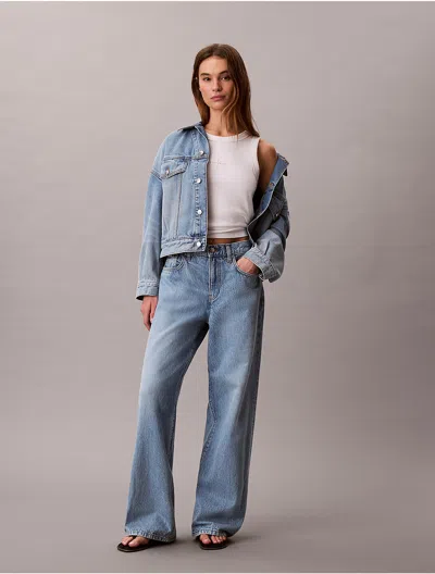 Calvin Klein Jeans Est.1978 Calvin Klein Women's Wide Leg Jeans In Blue