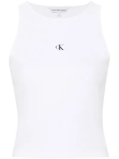 Calvin Klein Jeans Est.1978 Canotta In Cotone In White