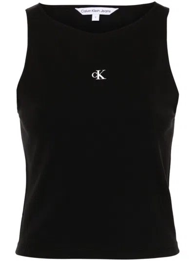Calvin Klein Jeans Est.1978 Canotta In Cotone In Black