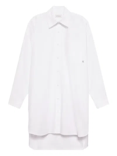 Calvin Klein Jeans Est.1978 Chest-pocket Midi Shirt Dress In White