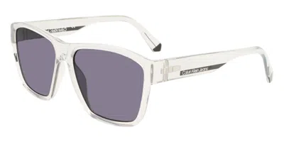 Calvin Klein Jeans Est.1978 Ckj21630s 971 Men's Sunglasses White Size 57