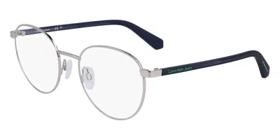 Calvin Klein Jeans Est.1978 Ckj23221 Mag-set With Clip-on Men's Glasses, Silver, Size 52 In Black