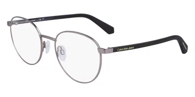 Calvin Klein Jeans Est.1978 Ckj23221 Mag-set With Clip-on Men's Glasses, Silver, Size 52 In Black