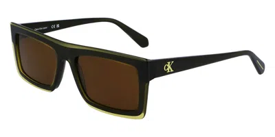 Calvin Klein Jeans Est.1978 Ckj23657s 745 Men's Sunglasses Black Size 55