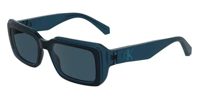 Calvin Klein Jeans Est.1978 Ckj24620s 400 Men's Sunglasses  Size 53 In Transparent Blue