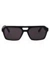 Calvin Klein Jeans Est.1978 Calvin Klein Jeans Matte Black Acetate Sunglasses In Black