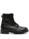 Calvin Klein Jeans Est.1978 Combat Laceup Booties In Black