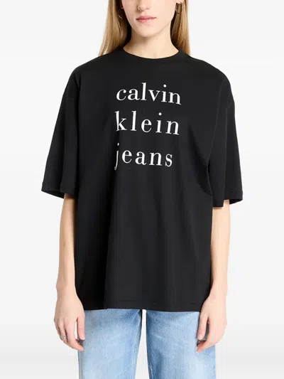 Calvin Klein Jeans Est.1978 Cotton T-shirt In Black