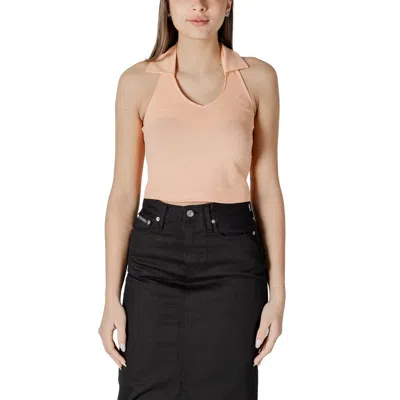 Calvin Klein Jeans Est.1978 Orange Cotton Top