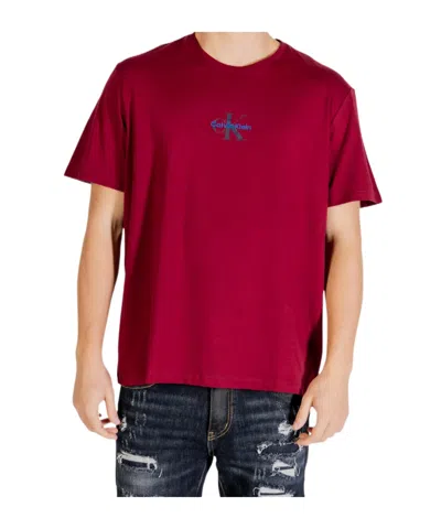 Calvin Klein Jeans Est.1978 Crew Neck T-shirt In Red