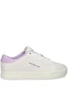 Calvin Klein Jeans Est.1978 Debossed-logo Leather Sneakers In White